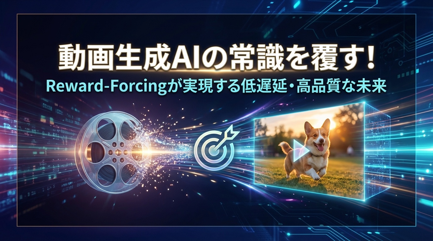 動画生成AIの常識を覆す！Reward-Forcingが拓く、低遅延・高品質な自己回帰型ビデオ生成 | Scholar Compass