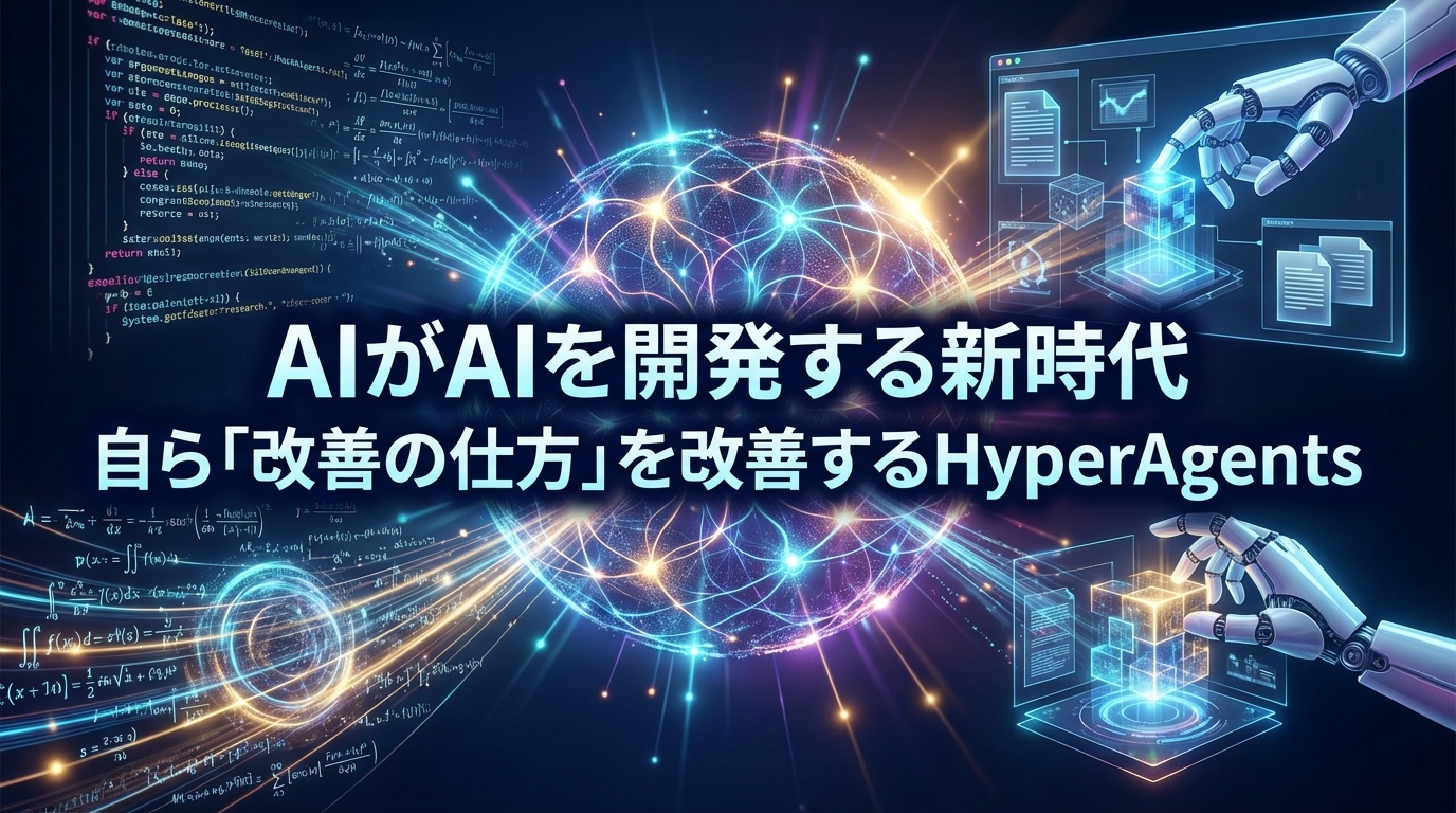AIがAIを開発する新時代：HyperAgentsが自ら「改善の仕方」を改善する | Scholar Compass