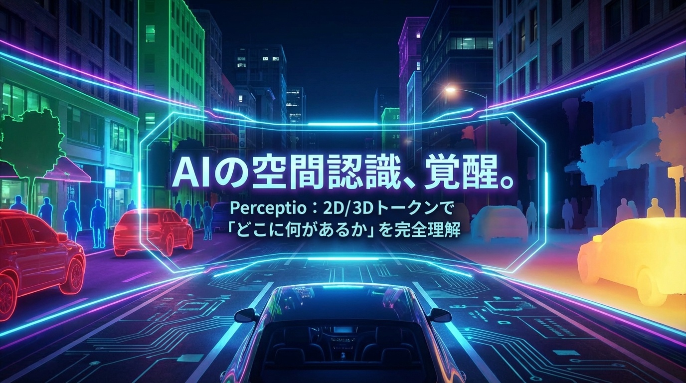 PerceptioがLVLMの空間認識を革新！2D/3DトークンでAIが「どこに何があるか」を理解する | Scholar Compass