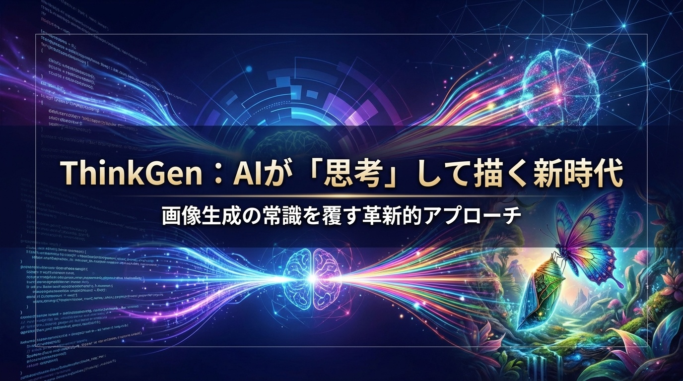 ThinkGenが画像生成の常識を覆す！AIが「思考」してから描く新時代 | Scholar Compass
