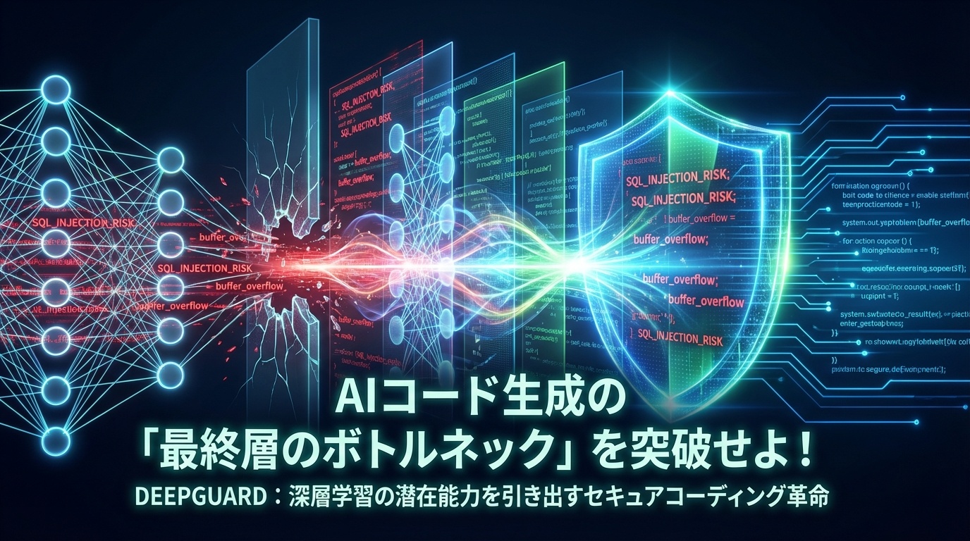 AIが書いたコードは本当に安全？DEEPGUARDが「最終層のボトルネック」を乗り越え、セキュアなコード生成を実現！ | Scholar ...