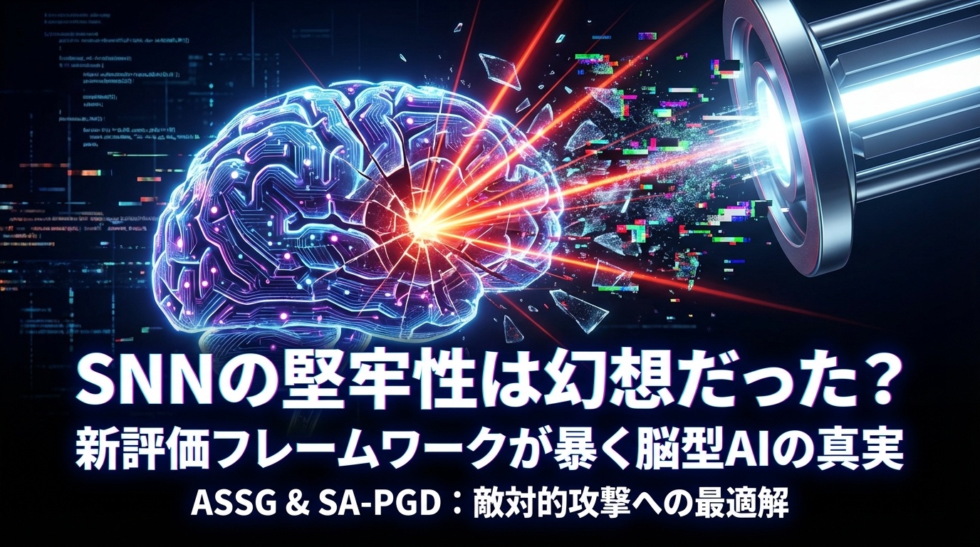 SNNの堅牢性は幻想だった？：新評価フレームワークが暴く脳型AIの真実 | Scholar Compass