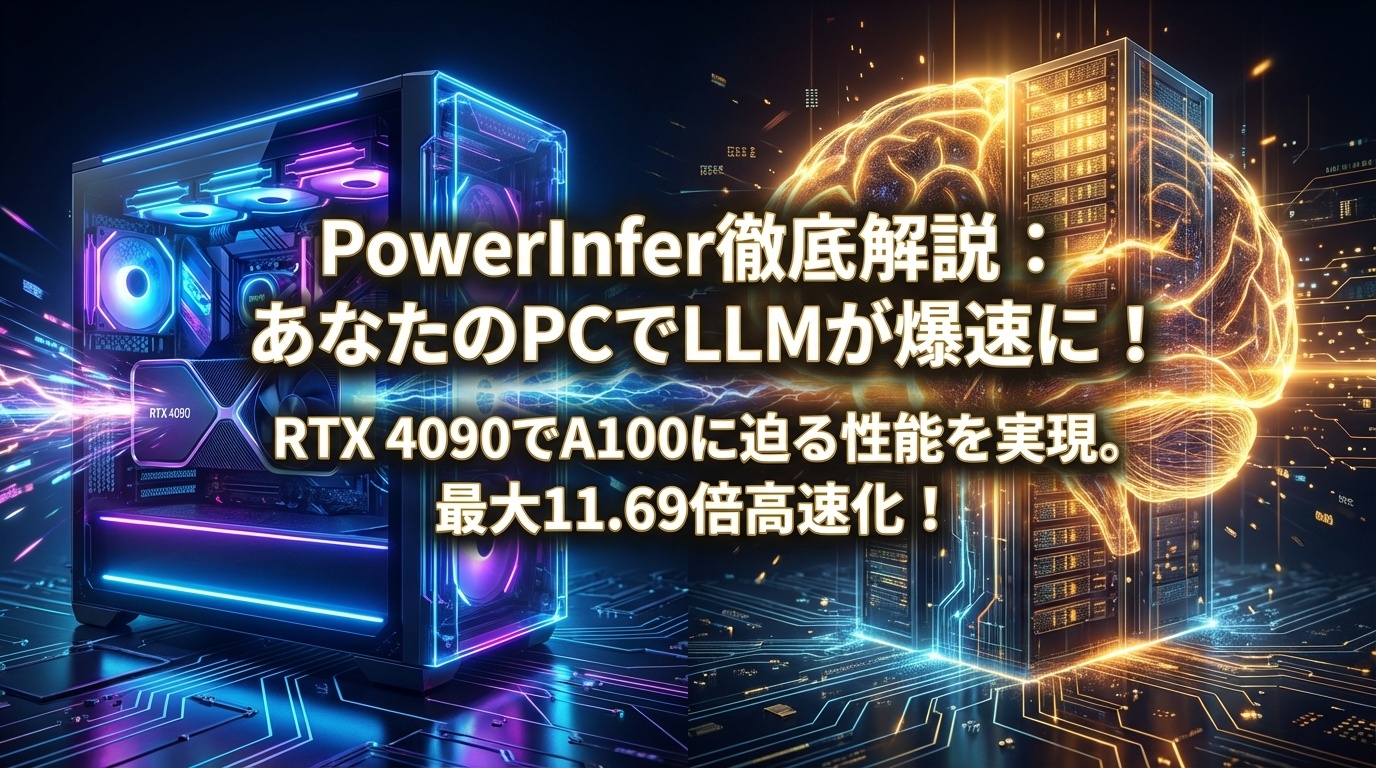 PowerInfer徹底解説：あなたのPCでLLMが爆速に！RTX 4090でA100に迫る性能 | Scholar Compass