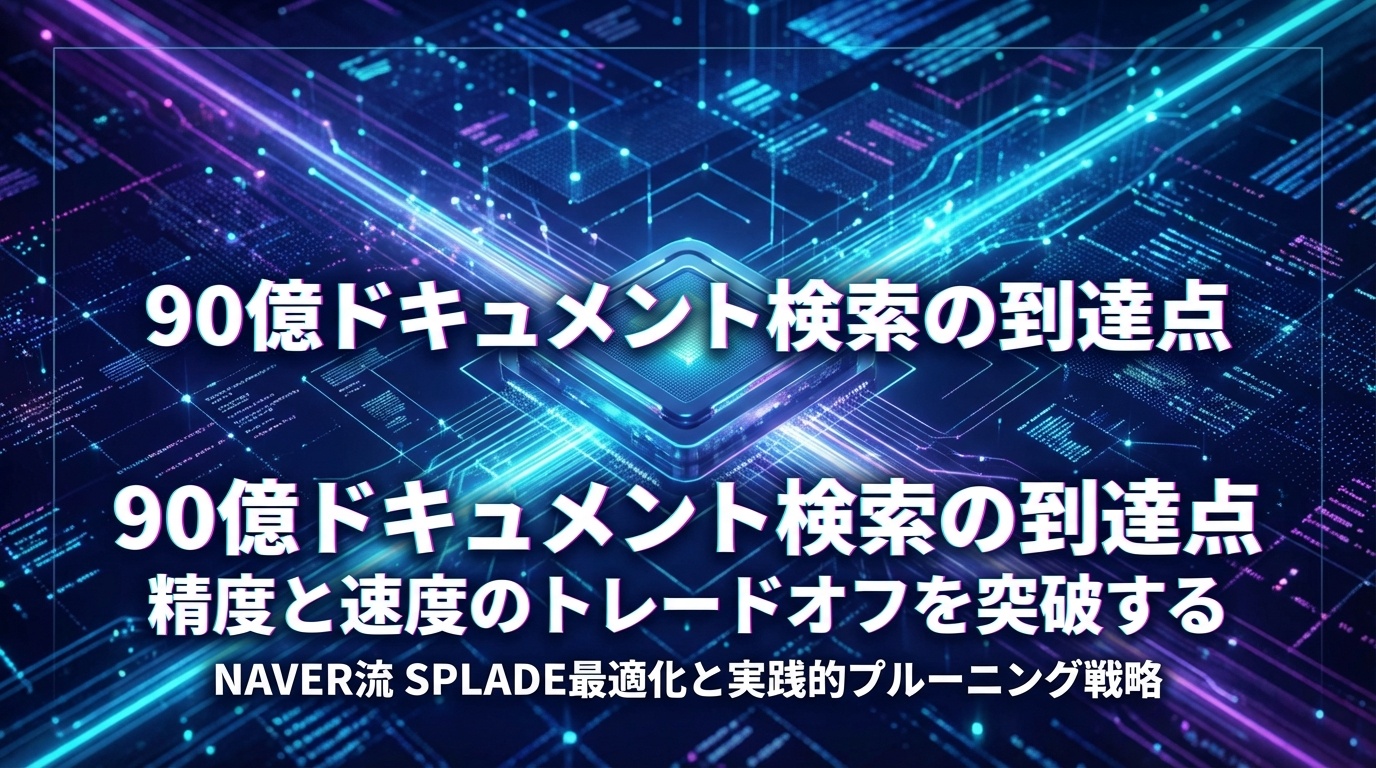 Search at Scale: How NAVER Optimizes SPLADE for 9 Billion Documents ...