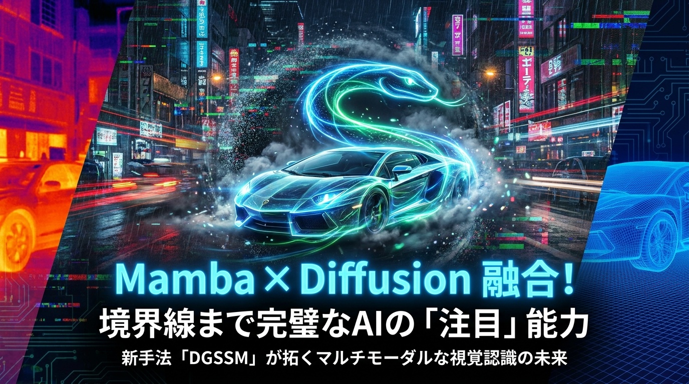 MambaとDiffusionが手を組んだ！DGSSMが実現する、境界線まで完璧なAIの「注目」能力 | Scholar Compass